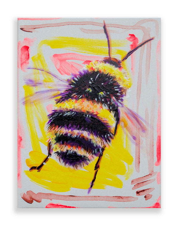 painting of a bumblebee
