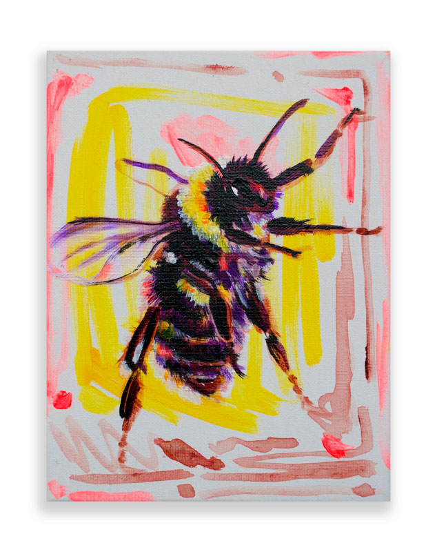 painting of a bumblebee
